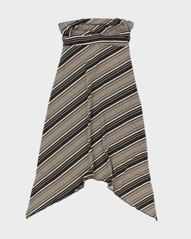 Vintage Y2k 00s Kona Stripe Asymmetric Hem Dress - XS sold by Rokit