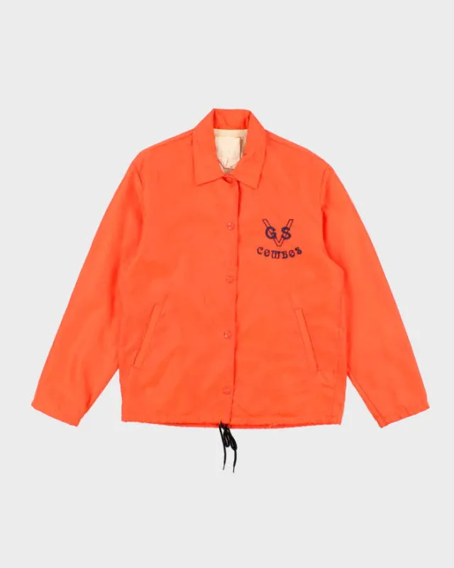 Vintage 1970s Cardinal Sportswear Orange Windbreaker Jacket - M sold by Rokit