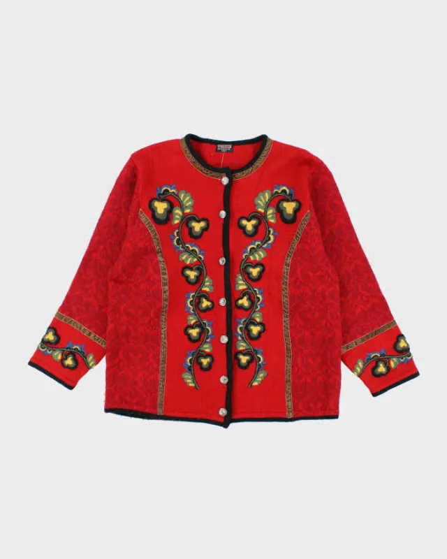 Vintage Vrikke Nordic Wool Cardigan - L sold by Rokit