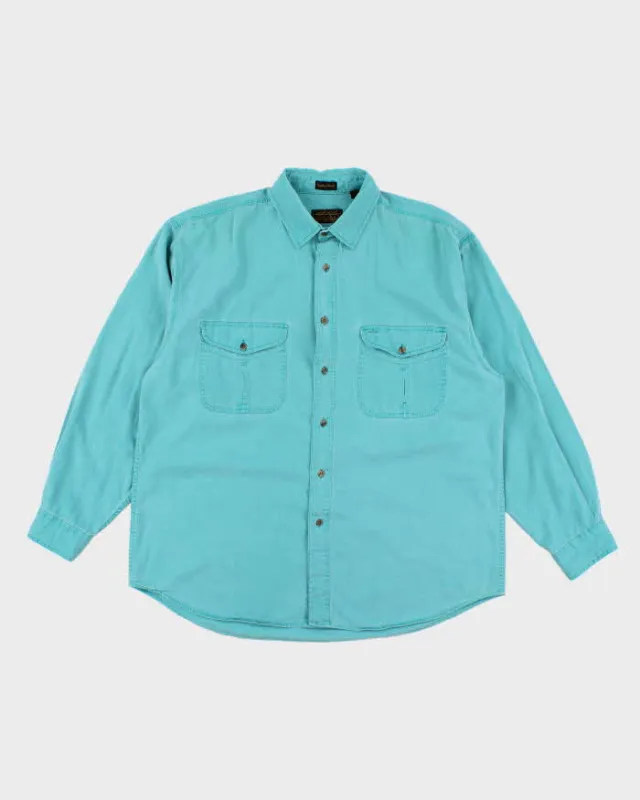 Vintage Eddie Bauer Long Sleeve Oversized Shirt - XL made by Eddie Bauer