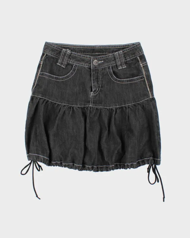Vintage Y2k 00s Oggi Parachute Denim Mini Skirt - XS sold by Rokit