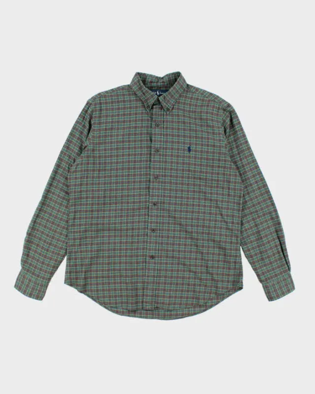 Vintage Ralph Lauren Check Long Sleeve Shirt - L sold by Rokit