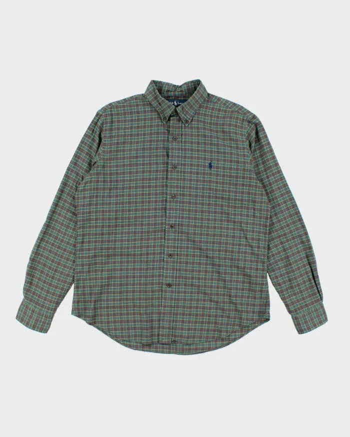 Vintage Ralph Lauren Check Long Sleeve Shirt - L sold by Rokit