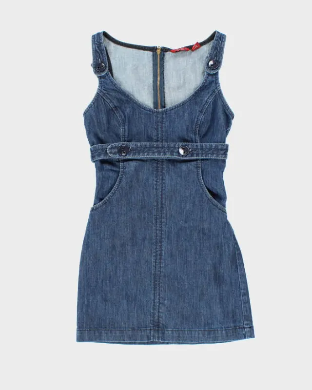 Vintage Y2k 00s Guess Denim Mini Dress - XS sold by Rokit