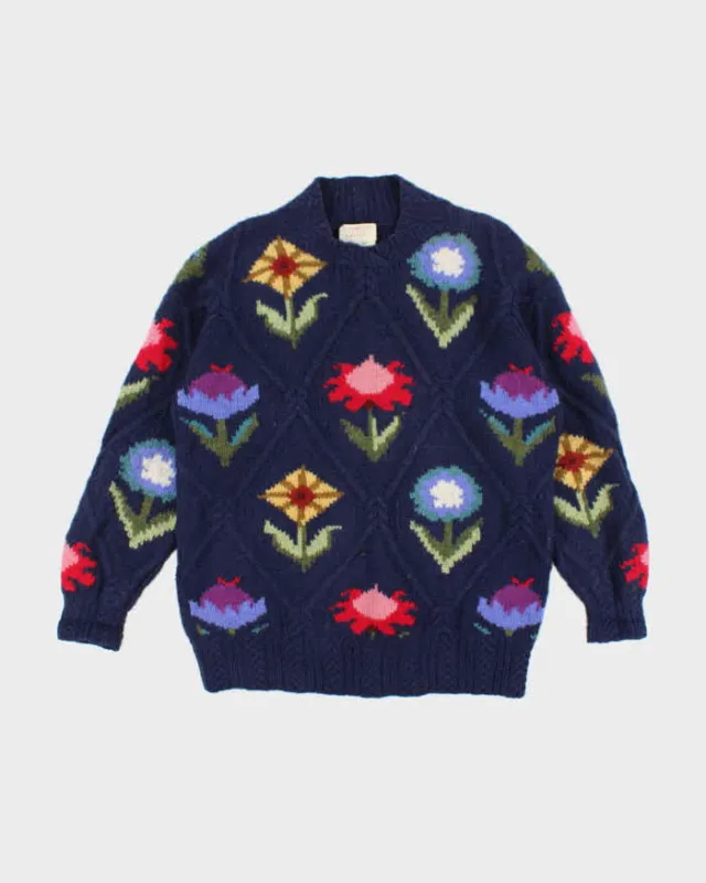 Vintage 90s Susan Bristol Wool Chunky Knit Jumper - L sold by Rokit