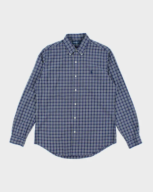 Vintage Ralph Lauren Check Long Sleeve Shirt - M sold by Rokit