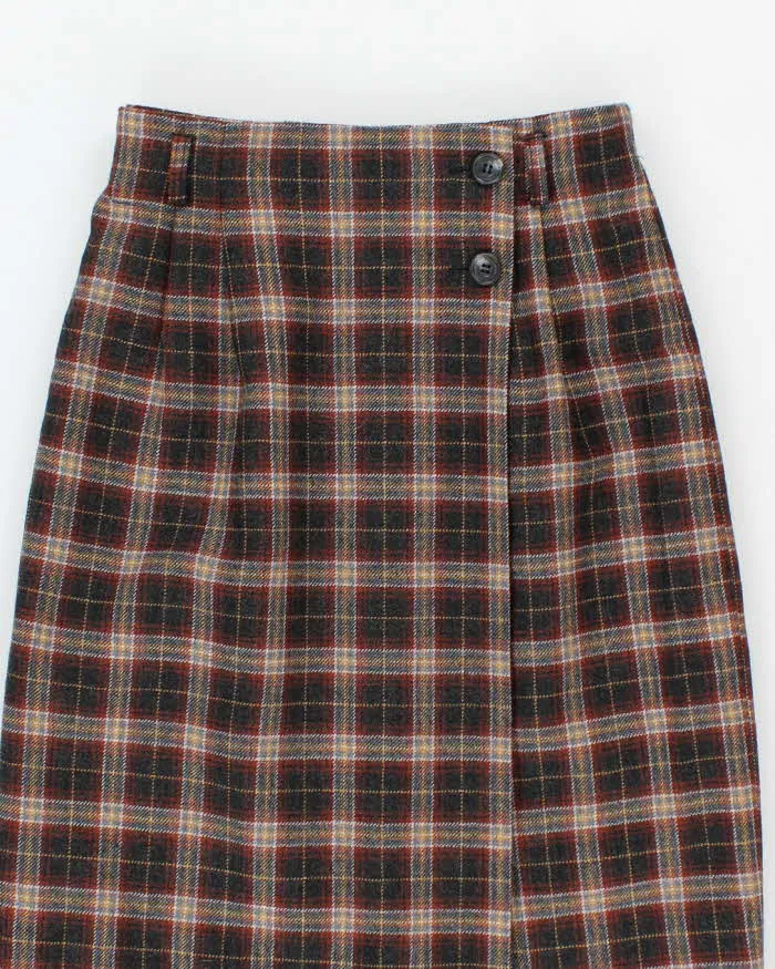 Vintage Wool Checked Long Skirt - XS sold by Rokit product image thumbnail 3