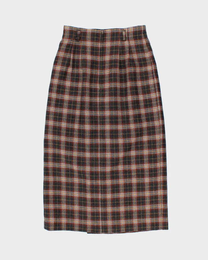 Vintage Wool Checked Long Skirt - XS sold by Rokit product image thumbnail 2