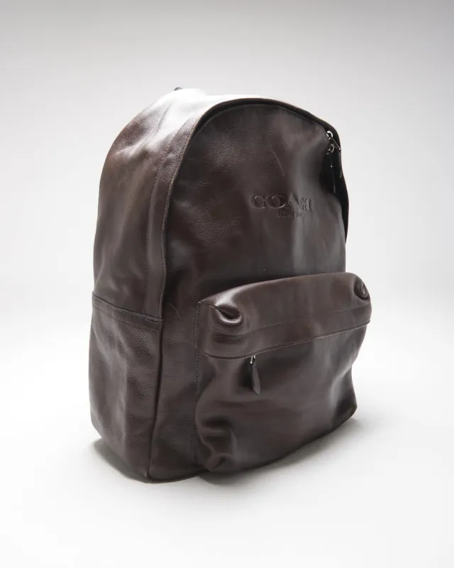 Vintage Y2k 00s Coach Leather Rucksack sold by Rokit
