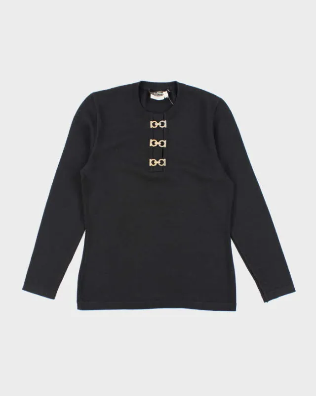 Vintage 90s Salvatore Ferragamo Wool Jumper - S made by Salvatore Ferragamo