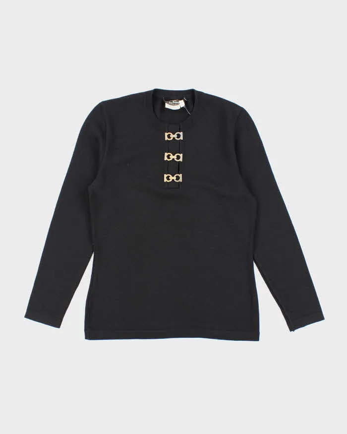 Vintage 90s Salvatore Ferragamo Wool Jumper - S sold by Rokit