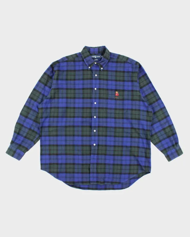Vintage Ralph Lauren Oversized Check Long Sleeve Shirt - XL sold by Rokit