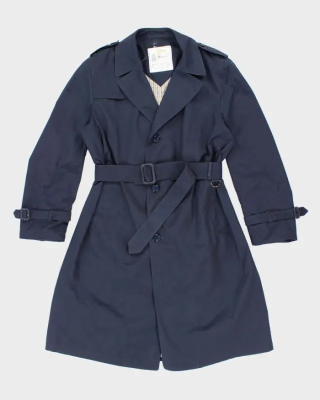 Men's London Fog Navy Trench Coat - M sold by Rokit