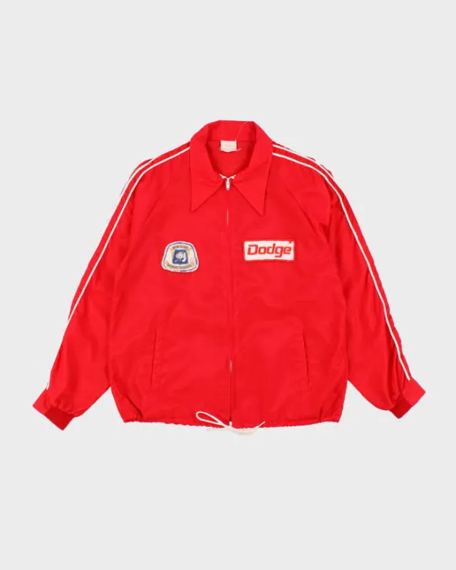 Vintage 1990s Red Dodge Windbreaker Jacket - M made by Rokit