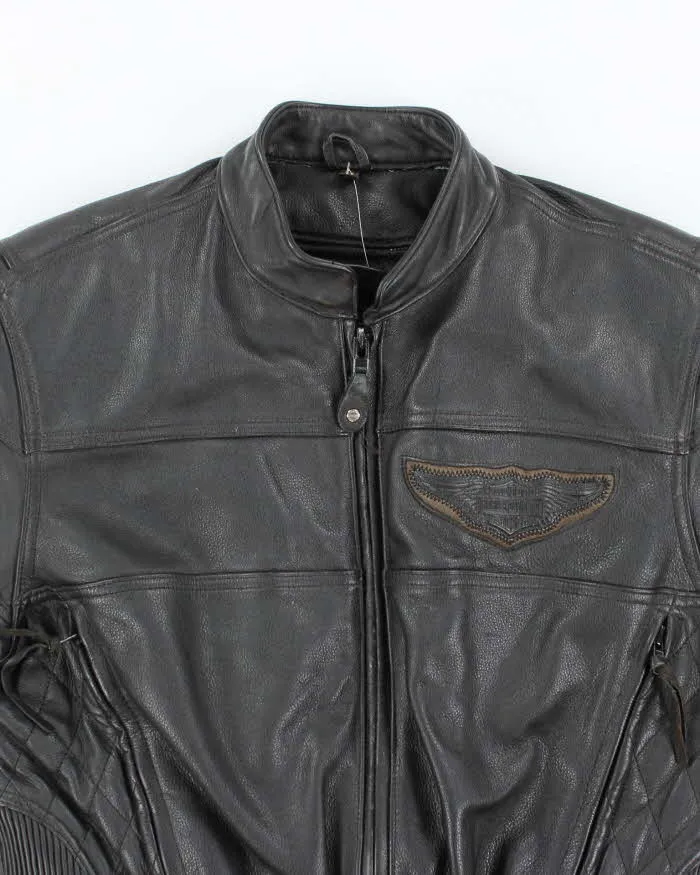 Vintage Harley Davidson Leather Motorcycle Jacket - M sold by Rokit product image thumbnail 3