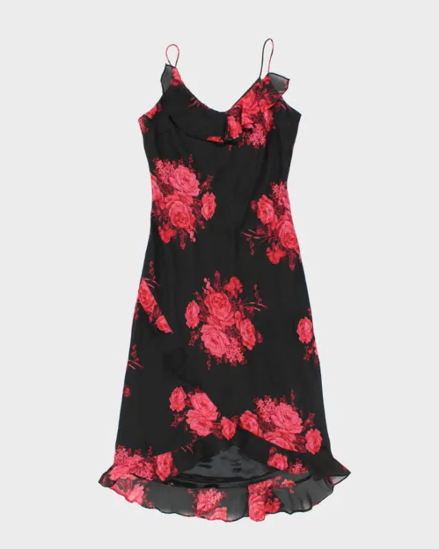 Vintage 90s Express Floral Ruffle Hem Dress - S sold by Rokit
