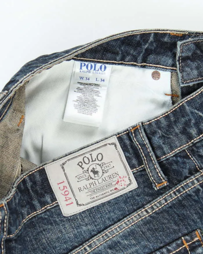 Vintage 00s Polo Ralph Lauren Distressed Jeans - W34 L34 sold by Rokit product image thumbnail 5