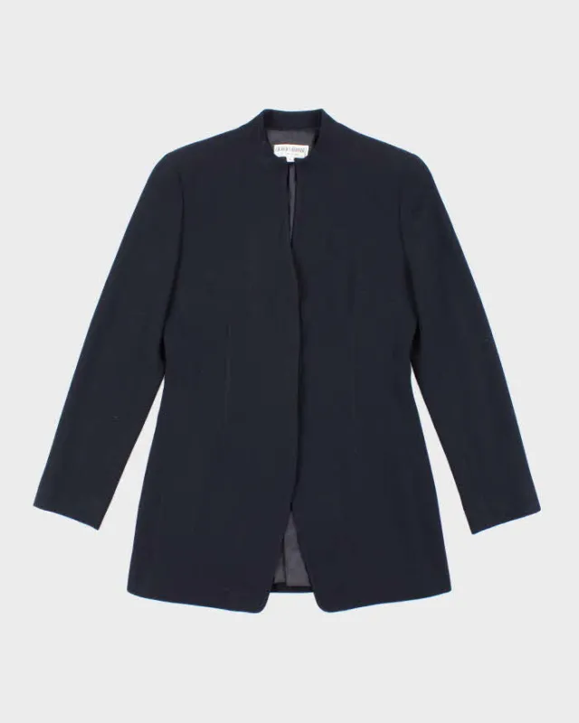 Women's Vintage 1990s Armani Mandarin Collar Black Jacket - S sold by Rokit