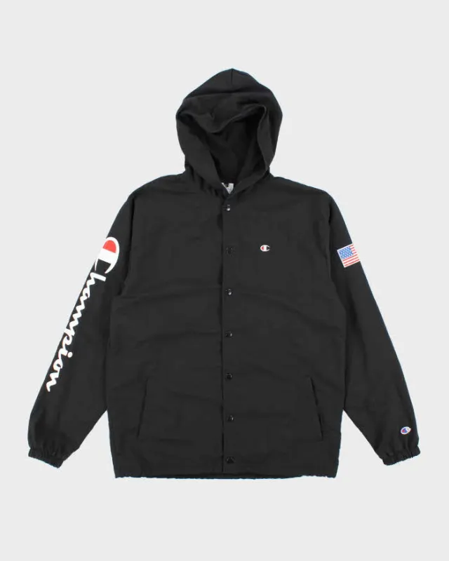 Vintage Champion Hooded Waterproof Jacket - M sold by Rokit