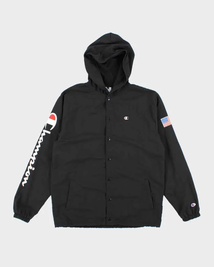 Vintage Champion Hooded Waterproof Jacket - M sold by Rokit