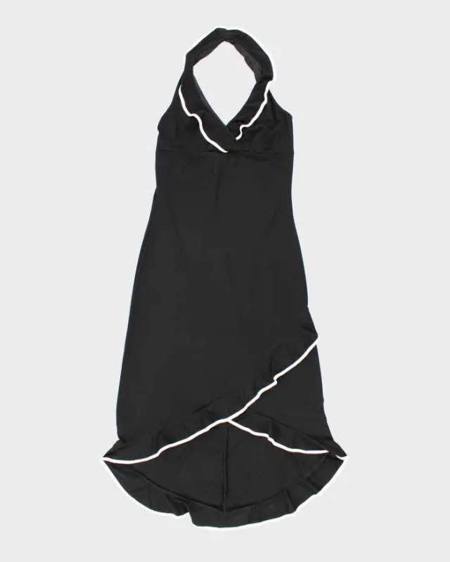 Vintage 90s Halter Neck Ruffle Dress - S sold by Rokit