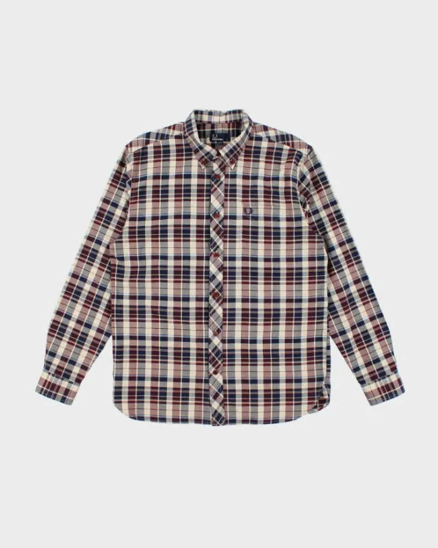 Vintage Fred Perry Check Long Sleeve Shirt - L sold by Rokit