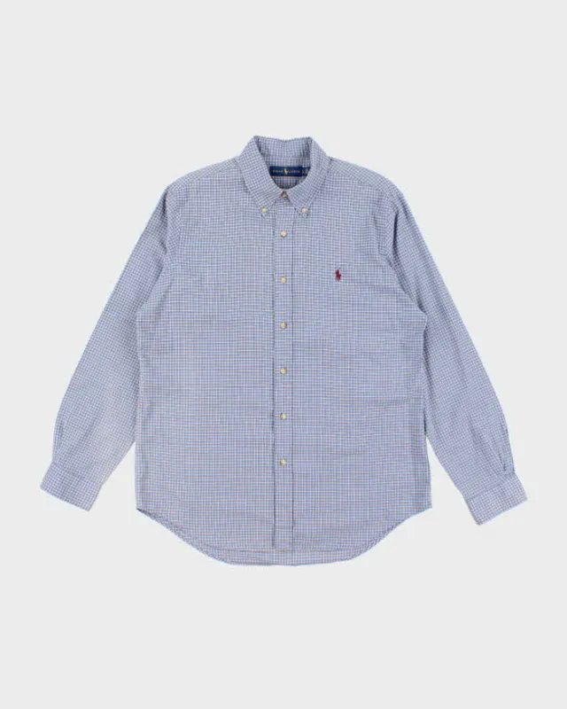 Vintage Ralph Lauren Check Long Sleeve Shirt - L sold by Rokit