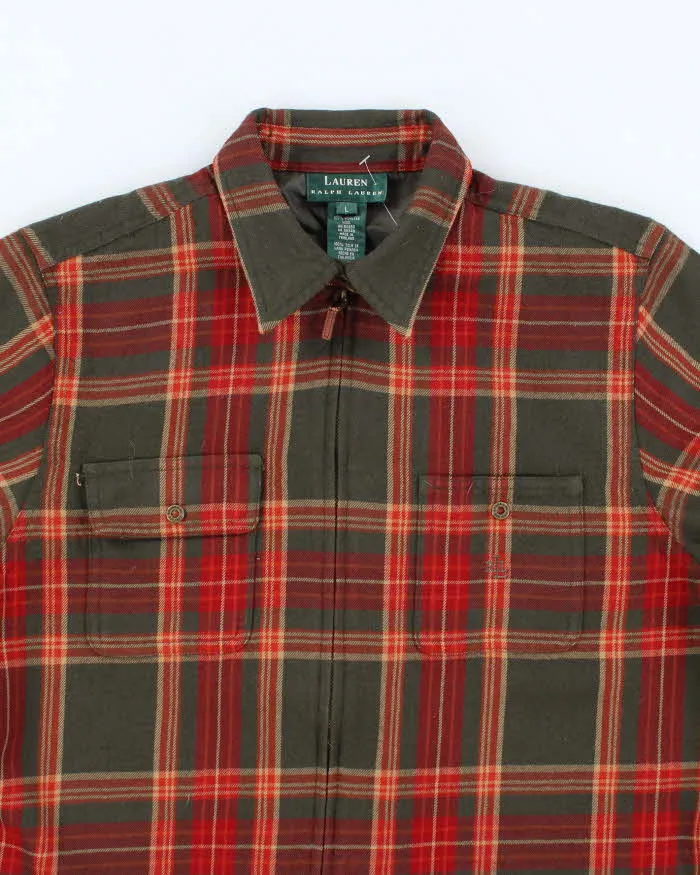 Vintage Ralph Lauren Wool Zip-up Flannel - L sold by Rokit product image thumbnail 3