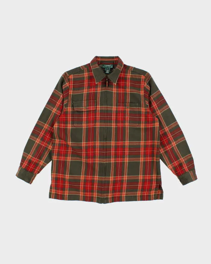 Vintage Ralph Lauren Wool Zip-up Flannel - L sold by Rokit