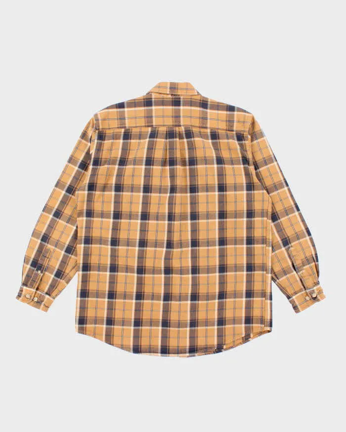 Men's Carhartt Heaveyweight Orange Plaid Collared Shirt - L sold by Rokit product image thumbnail 2