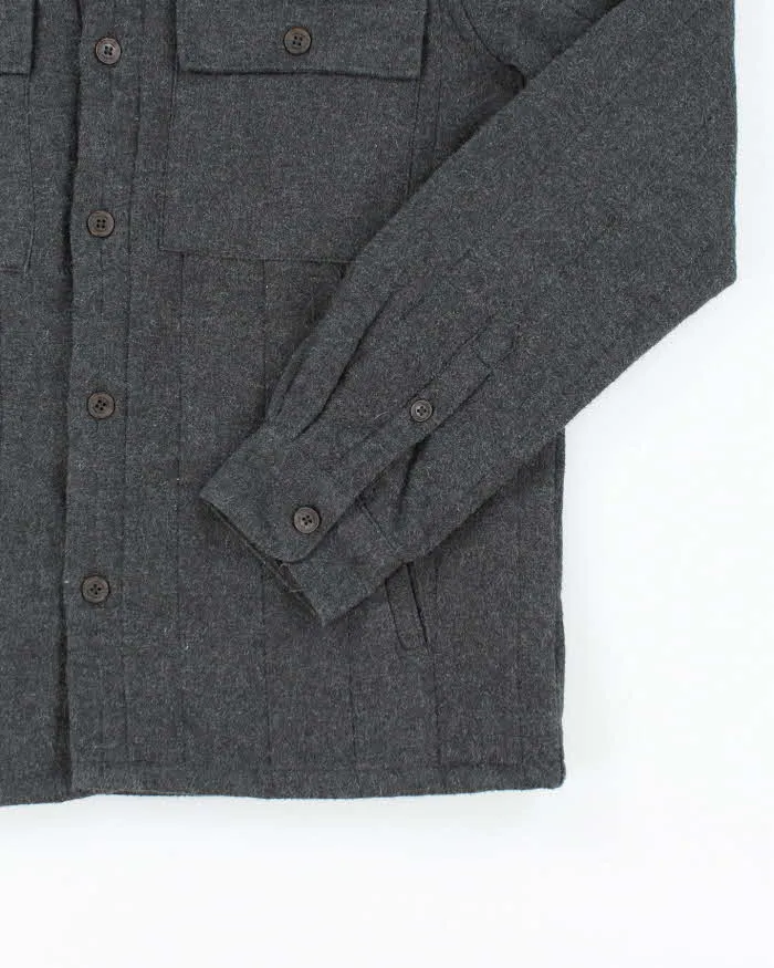 Men's Only & Sons Grey Button Up Lined Over Shirt - M sold by Rokit product image thumbnail 4