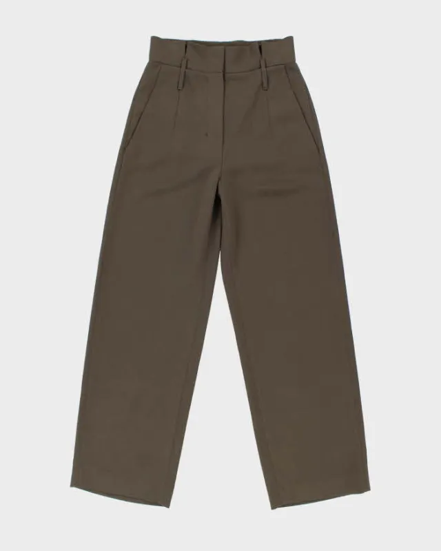Women's Babaton Brown Wide Leg Trousers - M sold by Rokit