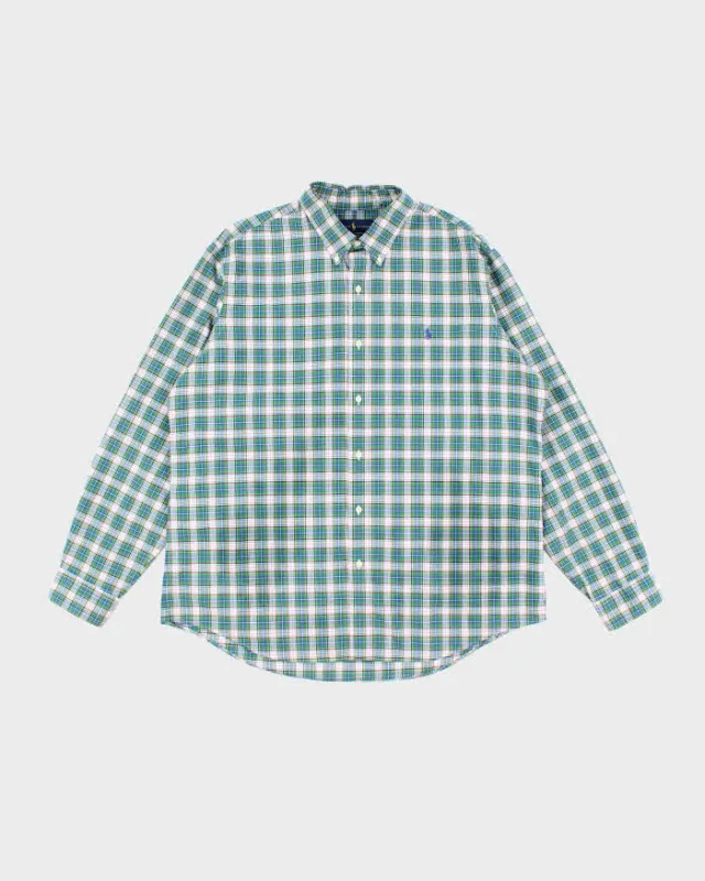 Vintage Y2K Ralph Lauren Oversized Patterned Long Sleeve Shirt - XL sold by Rokit