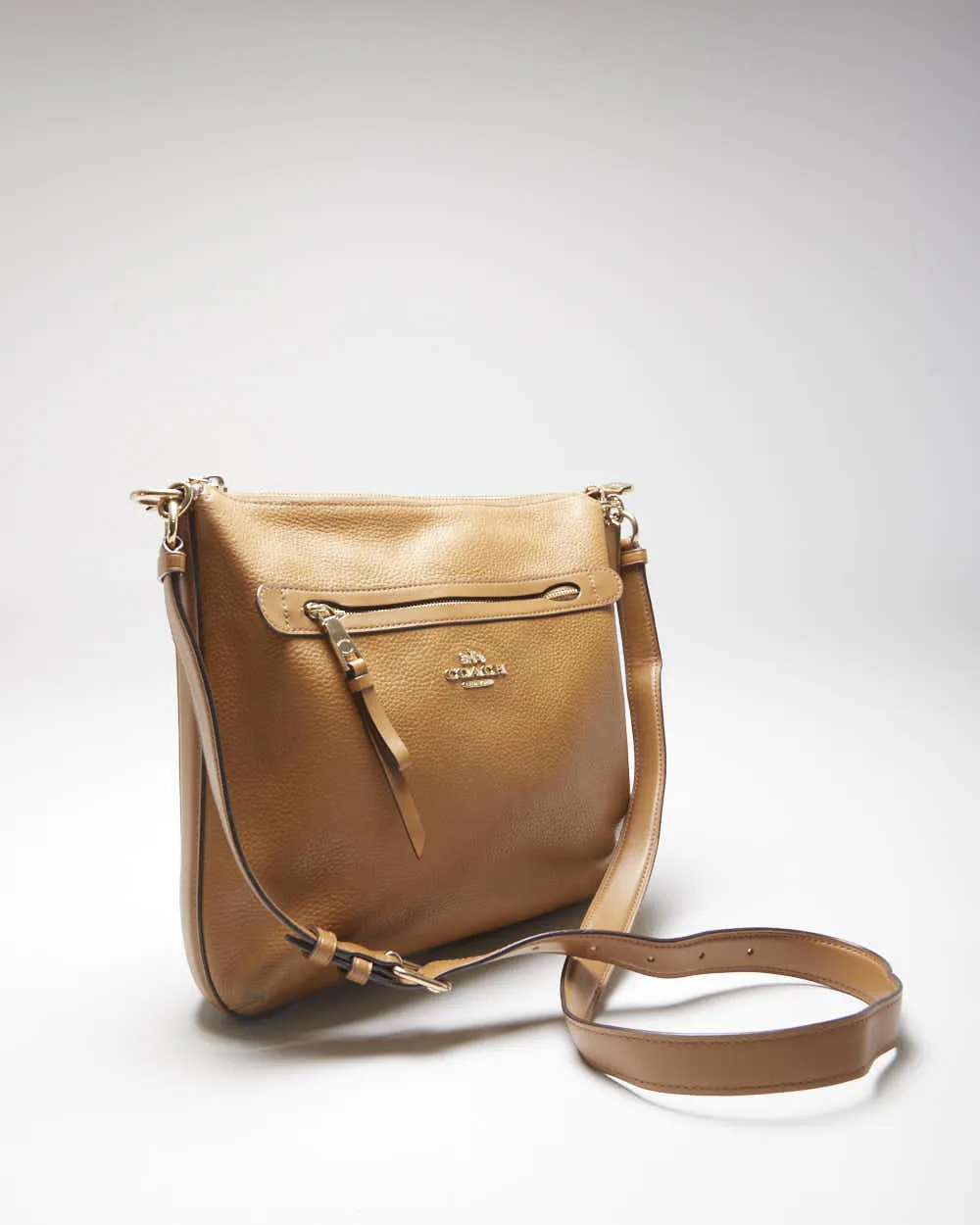 Vintage Y2k 00s Coach Leather Shoulder Bag sold by Rokit