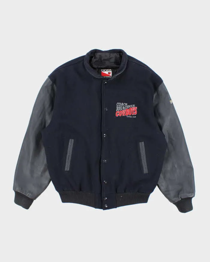 Men's Vintage 1990s Canada Sportswear Leather Varsity Jacket - XL sold by Rokit