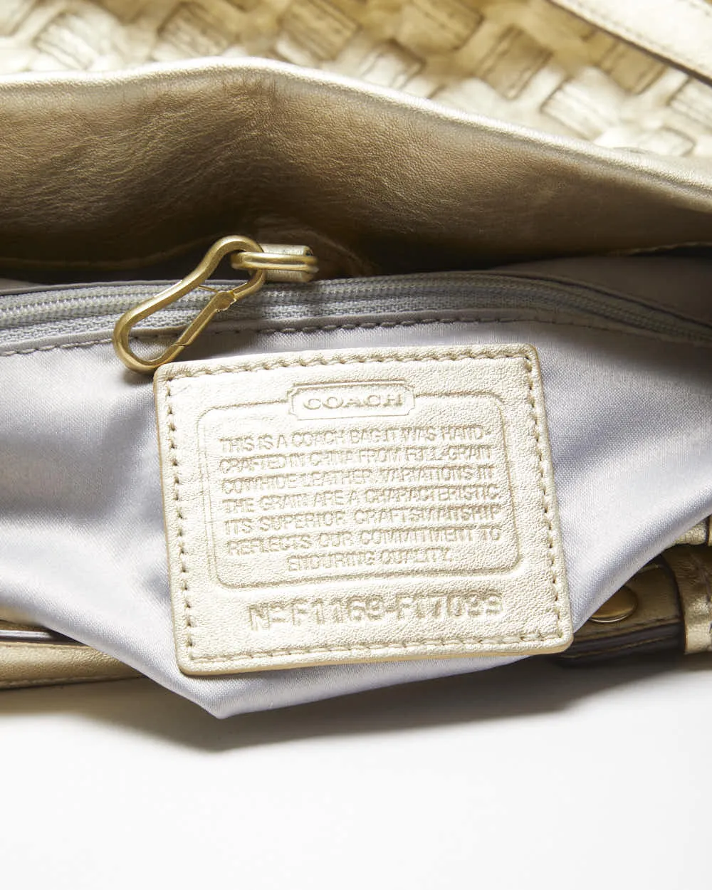 Vintage Y2k 00s Coach Gold Handbag sold by Rokit product image thumbnail 5