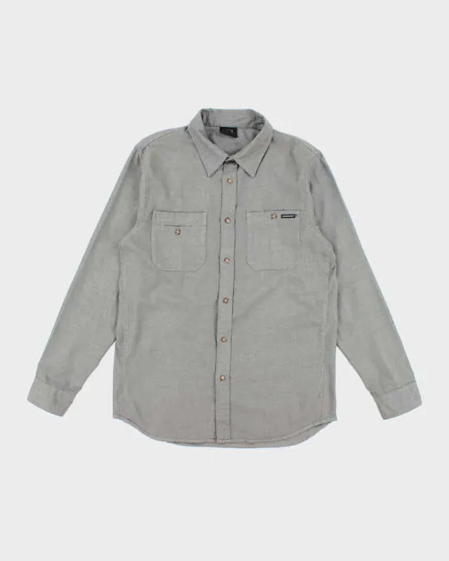 Men's Oakley Grey Button Up Shirt - M made by Oakley
