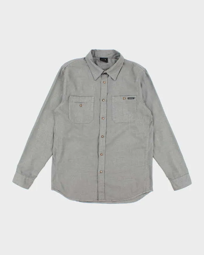 Men's Oakley Grey Button Up Shirt - M sold by Rokit