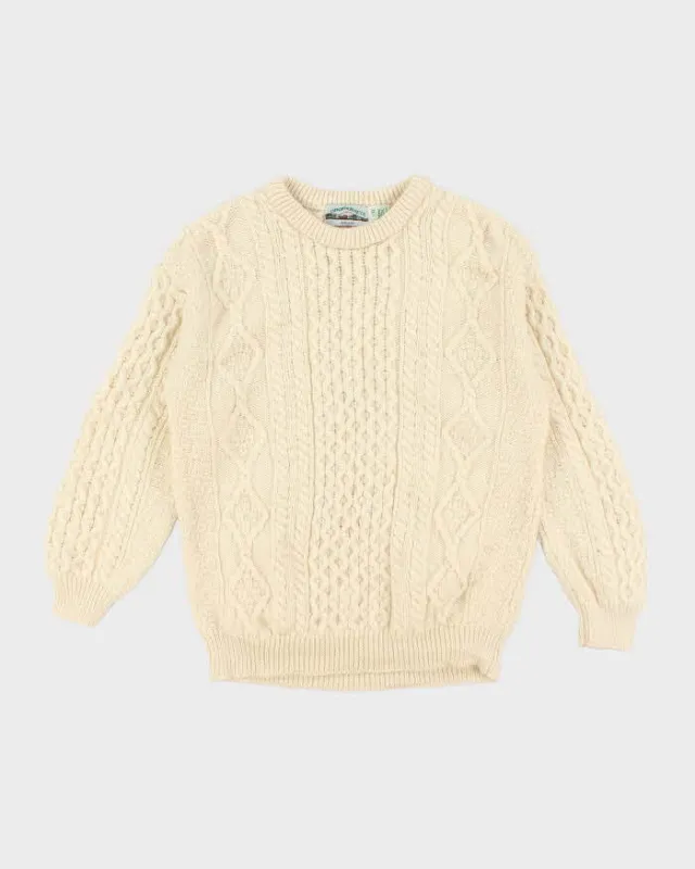Vintage Aran Crafts Wool Chunky Knit Jumper - XL sold by Rokit