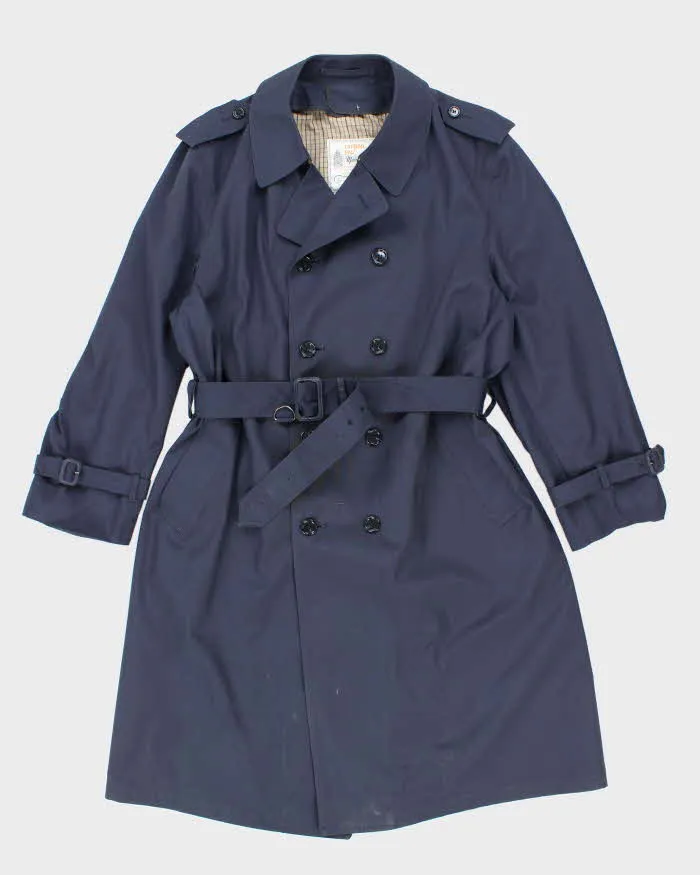 Men's London Fog Navy Trench Coat - L sold by Rokit