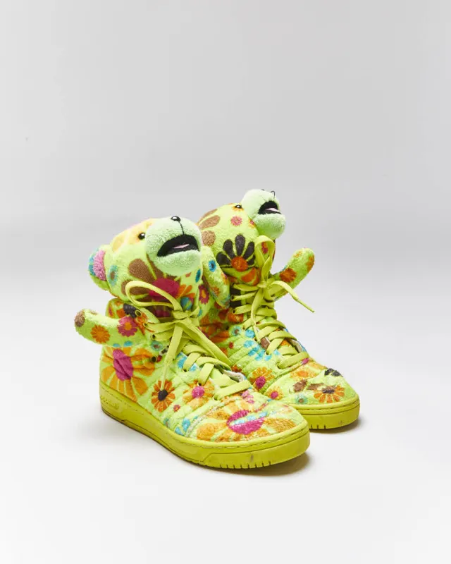 Adidas x Jeremy Scott Teddy Bear Flower Power Trainers - UK4 made by Rokit