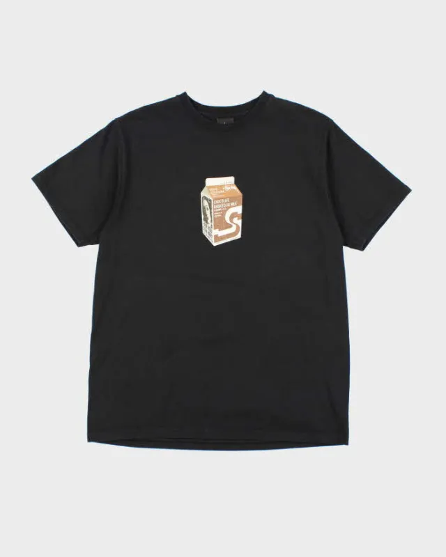 Stussy Chocolate Milk Print Black T-Shirt - M made by Stussy