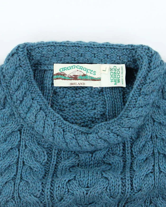 Vintage Aran Crafts Merino Wool Chunky Knit Jumper - L sold by Rokit product image thumbnail 5