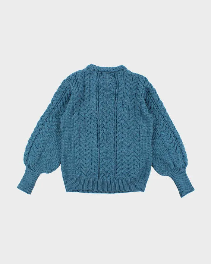 Vintage Aran Crafts Merino Wool Chunky Knit Jumper - L sold by Rokit product image thumbnail 2