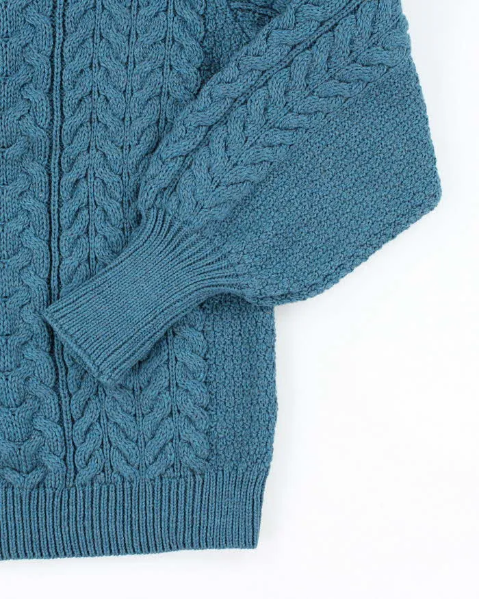 Vintage Aran Crafts Merino Wool Chunky Knit Jumper - L sold by Rokit product image thumbnail 4