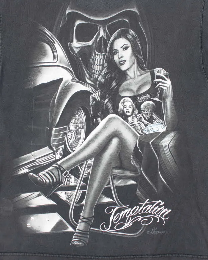 DGA Temptation Print Black T-Shirt - L sold by Rokit product image thumbnail 3