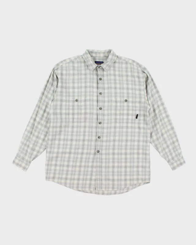 Vintage Patagonia Loose Fit Long Sleeve Flannel Shirt - M sold by Rokit