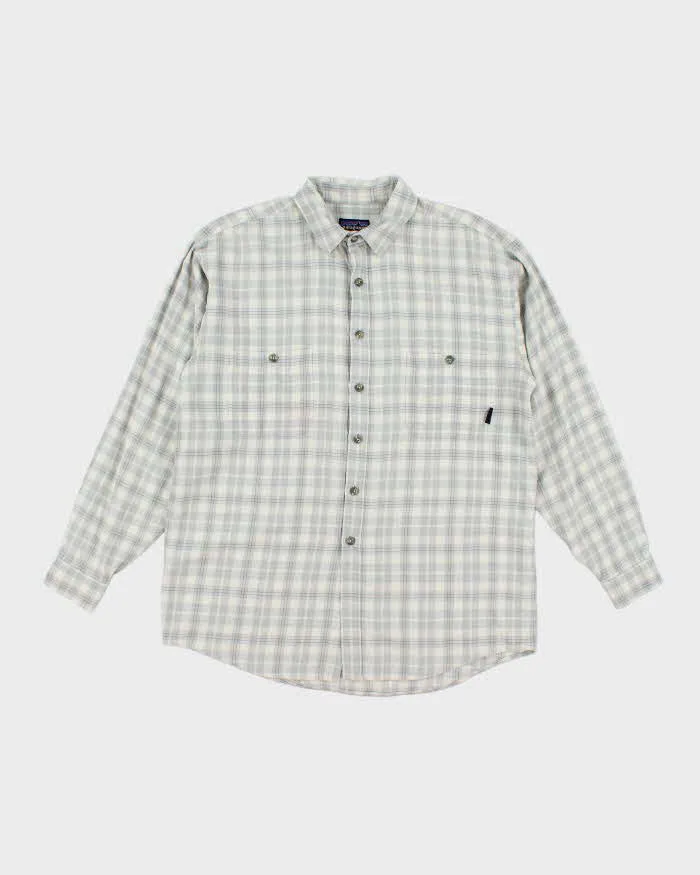 Vintage Patagonia Loose Fit Long Sleeve Flannel Shirt - M sold by Rokit