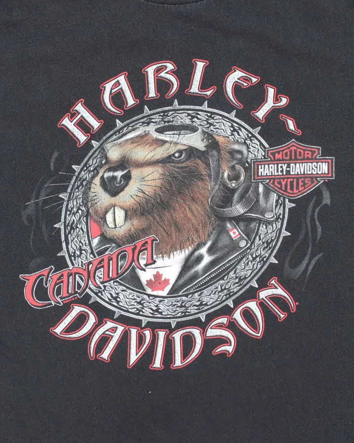 Harley Davidson Black Cotton T-Shirt - M sold by Rokit product image thumbnail 3