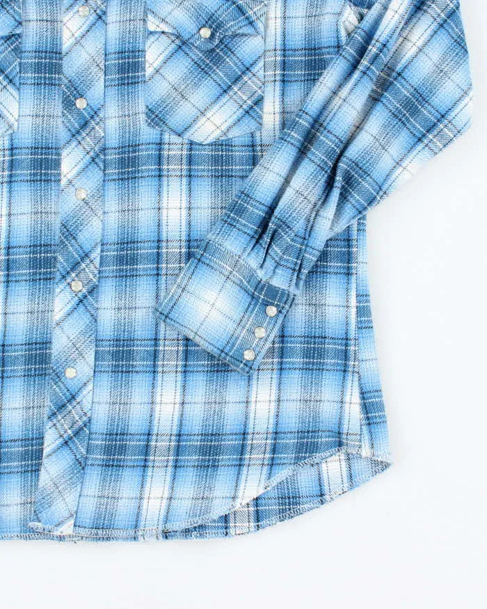 Vintage Wrangler Snap Button Flannel Shirt - M sold by Rokit product image thumbnail 4